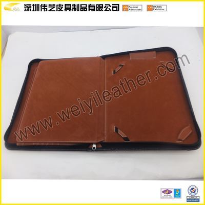 深圳皮革礼品工厂 定制高档PU iPad经理夹，打造专业商务形象